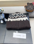 KNIT BEANIE HAT CHOCOLATE BROWN 428240