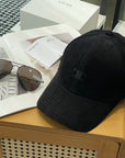 Celin Cap Black Cotton Fabric 210407