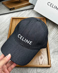 Celin Cap Black Denim Fabric 210356