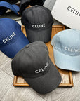 Celin Cap Black Denim Fabric 210356