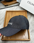 Celin Cap Black Denim Fabric 210356