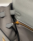 HM KELLY 25CM GRAY TOGO GOLD HARDWARE
