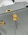 HM KELLY 25CM GRAY TOGO GOLD HARDWARE