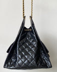 CC 25C Hobo Bags 40cm Black Calfskin