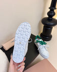 Miu 25C Sneakers White mix Green Leather 235747