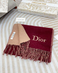 SCARF 180 CM IN BURGUNDY RED CASHMERE 419821