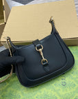 JACKIE NOTTE MINI BAG 19 IN BLACK CALFSKIN GOLD HARDWARE