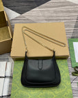 JACKIE NOTTE MINI BAG 19 IN BLACK CALFSKIN GOLD HARDWARE