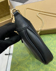 JACKIE NOTTE MINI BAG 19 IN BLACK CALFSKIN GOLD HARDWARE