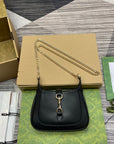 JACKIE NOTTE MINI BAG 19 IN BLACK CALFSKIN GOLD HARDWARE