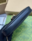 JACKIE NOTTE MINI BAG 19 IN BLACK CALFSKIN GOLD HARDWARE