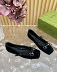 BALLET FLAT IN BLACK SUEDE