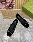 BALLET FLAT IN BLACK SUEDE