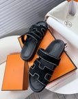 HM Chypre Sandal Black Suede and Crystals 205496