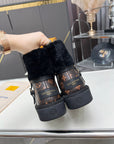 LV Aspen Platform Ankle Boot Dark Brown Monogram Cowhide