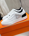 HM Get Sneaker White mix Black Cowhide 204748