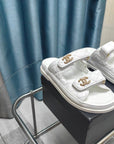 CC 25C Dad Mule White Grained Calfskin