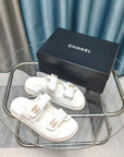 CC 25C Dad Mule White Grained Calfskin