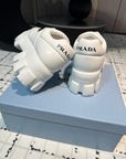 PRA MONOLITH BRUSHED LACE-UP SHOES WHITE LAMBSKIN