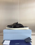 Pra Black Patent Leather Mule 25mm Rubber Sole