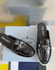 Pra Black Patent Leather Mule 25mm Rubber Sole
