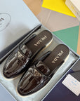 Pra Black Patent Leather Mule 25mm Rubber Sole