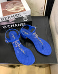 CC 25 Thong Sandal Double C Leather