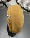BERET HAT IN PEANUT BROWN FABRIC 419383