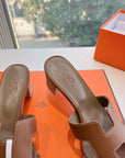 HM 25C Oasis sandal Caramel Brown Leather 202841