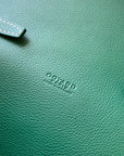 CHYPRE WALLET-POUCH 21 IN GREEN GOYARDINE CANVAS AND CALFSKIN
