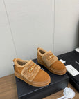 CC Ankle Boots Brown Yellow Suede Wool