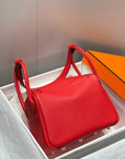 HM LINDY 30 BAG RED TAURILLON CLEMENCE LEATHER