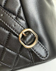 duma backpack 22cm black lambskin light gold hardware