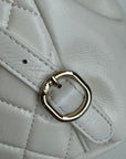 duma backpack 18cm white lambskin light gold hardware