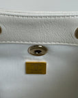 duma backpack 18cm white lambskin light gold hardware