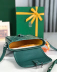 GRAND BLEU 16 IN GREEN GOYARDINE CANVAS AND LAMBSKIN