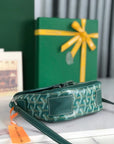 GRAND BLEU 16 IN GREEN GOYARDINE CANVAS AND LAMBSKIN