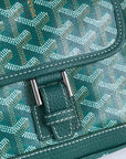 GRAND BLEU 16 IN GREEN GOYARDINE CANVAS AND LAMBSKIN