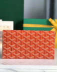 RICHELIEU WALLET 19 IN ORANGE GOYARDINE CANVAS