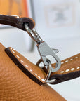 HM Mini Kelly 19cm Gold Epsom Silver Hardware