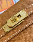 HM Mini Kelly 19cm Gold Epsom Gold Hardware