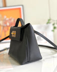 HM 24/24 Mini Bag 21cm Black Evercolor Leather Gold Hardware