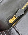 HM 24/24 Mini Bag 21cm Black Evercolor Leather Gold Hardware