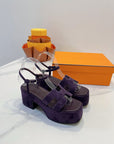HM Sandalen Jam 30 Dark purple Suede 212229