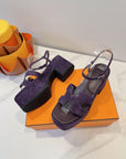 HM Sandalen Jam 30 Dark purple Suede 212229