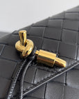 ANDIAMO BAG 19 IN BLACK CALFSKIN