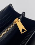 ANDIAMO BAG 19 IN BLACK CALFSKIN
