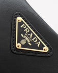 DUMPLING BAG 30 IN BLACK CALFSKIN