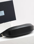 DUMPLING BAG 30 IN BLACK CALFSKIN