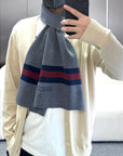 SCARF 180 CM IN SHARK GRAY CASHMERE 398451